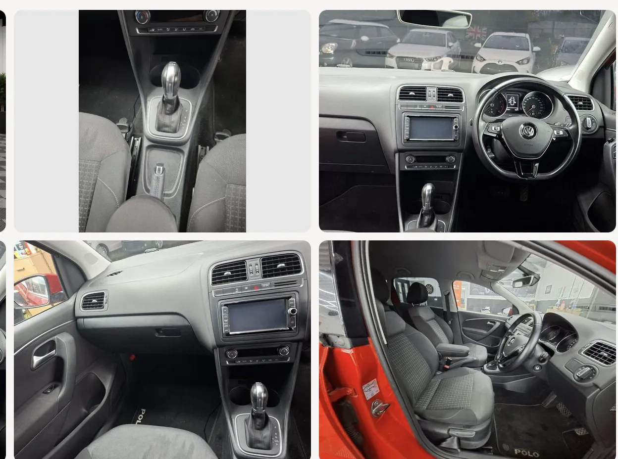 2017 Volkswagen 1.2 TSI BlueMotion Tech Match Euro 6 5DR in Red, photo 3
