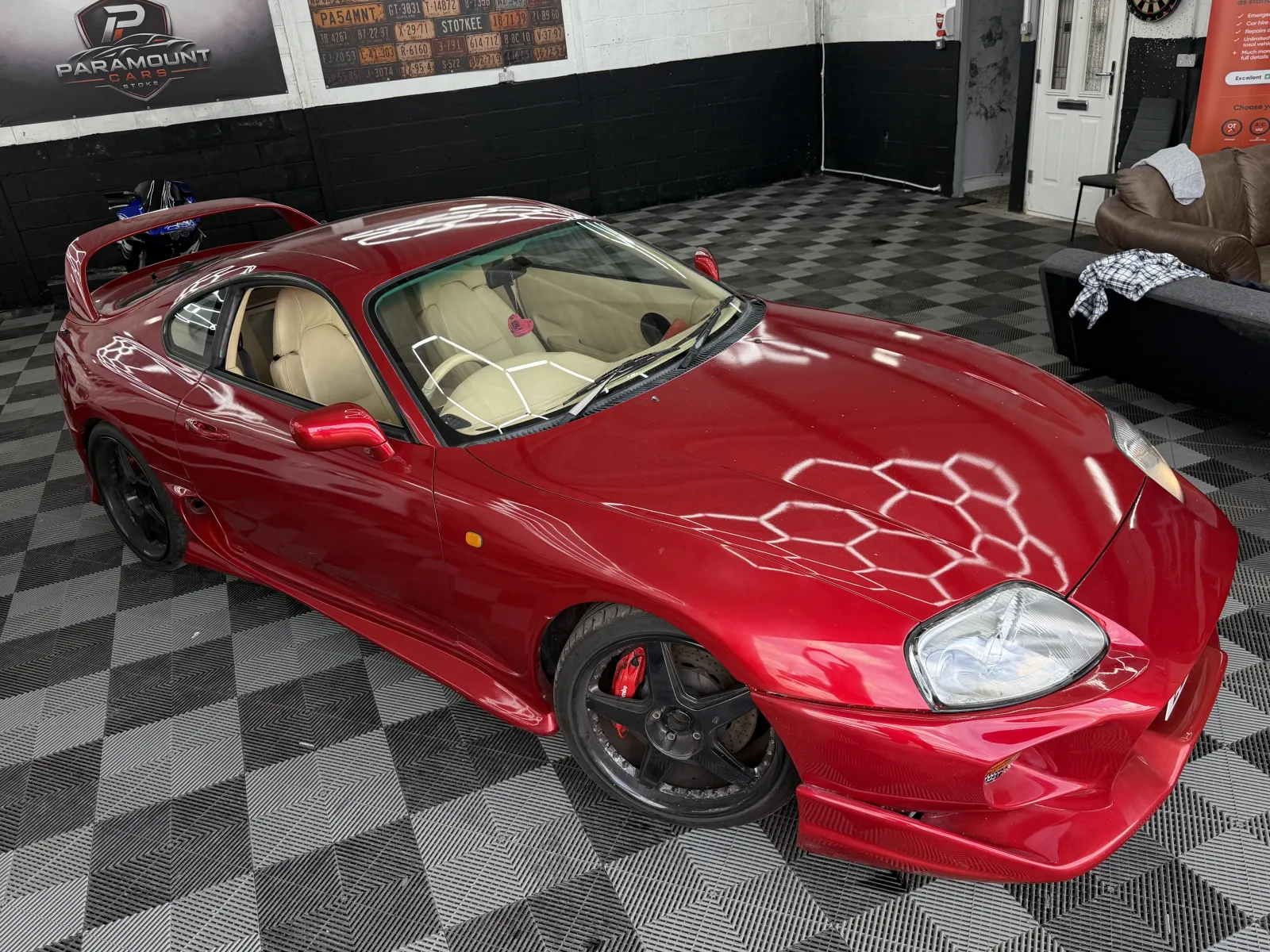 1993 Toyota Supra MK4 Twin Turbo Auto 2JZ-GTE in Candy Red, photo 19