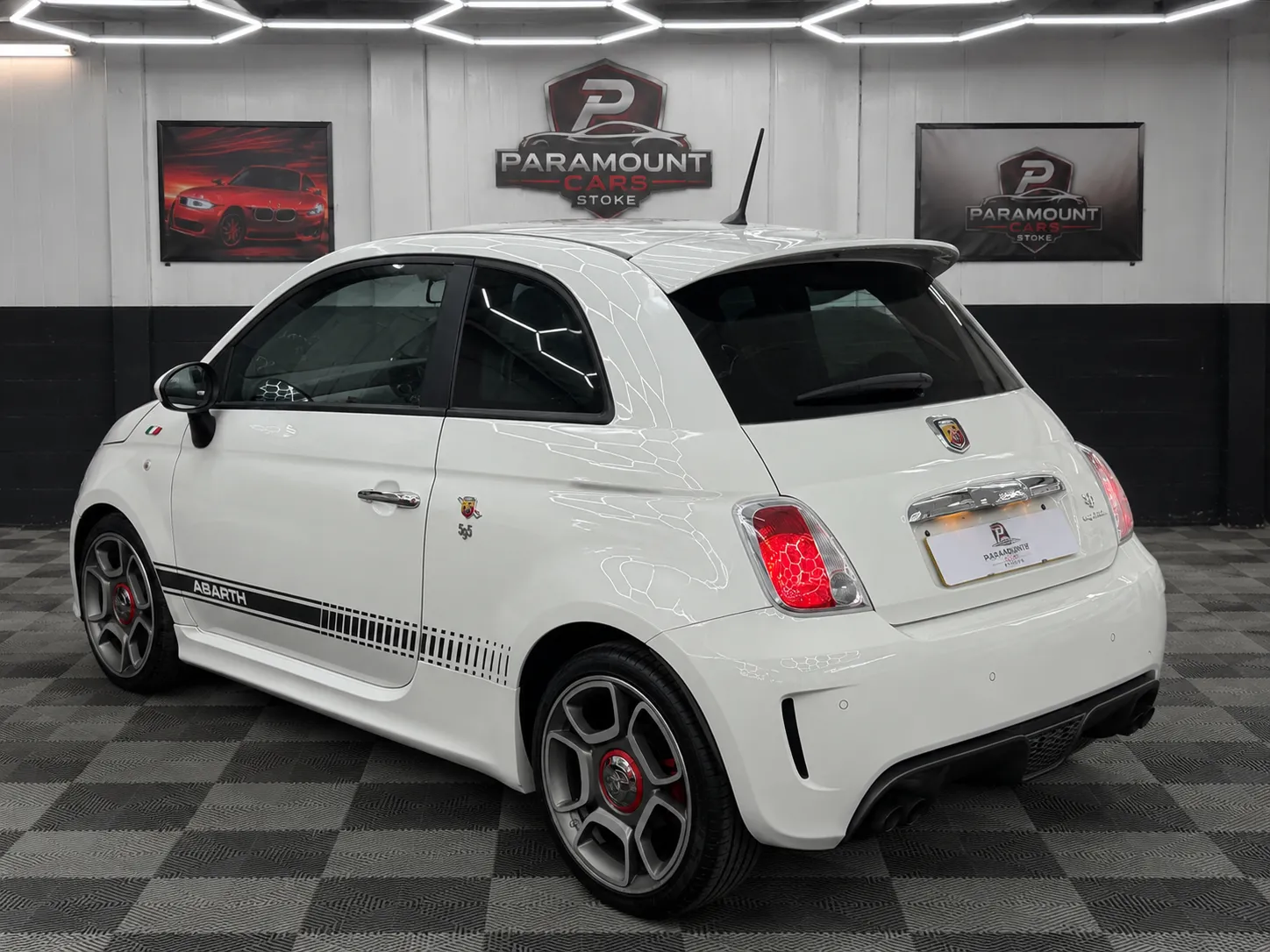 2014 Abarth 595 Competizione Auto 165bhp in White, photo 4