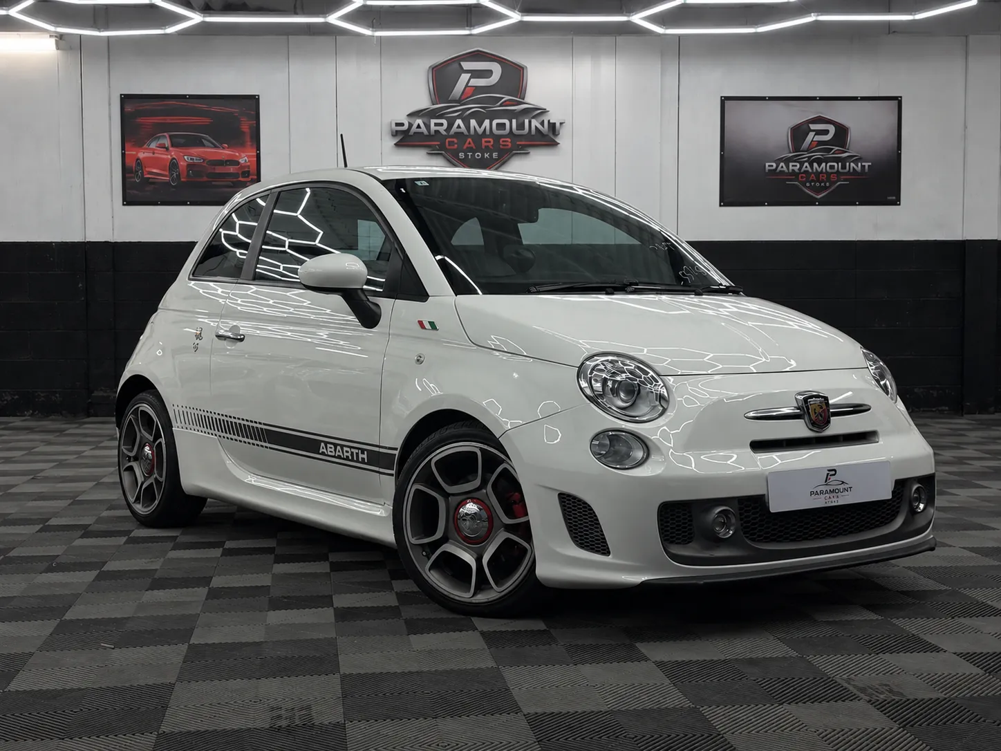2014 Abarth 595 Competizione Auto 165bhp in White, photo 3